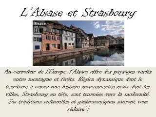l alsase et strasbourg