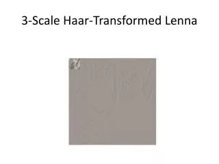3-Scale Haar -Transformed Lenna