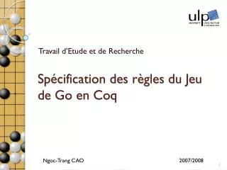 sp cification des r gles du jeu de go en coq