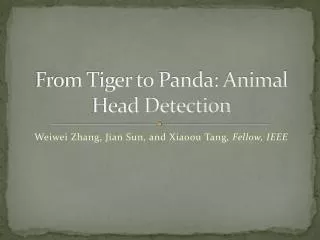 From Tiger to Panda: Animal Head Detection