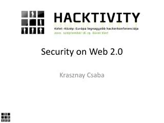 Security o n Web 2.0