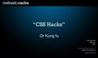 “CSS Hacks”