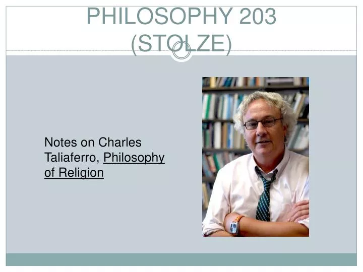 philosophy 203 stolze