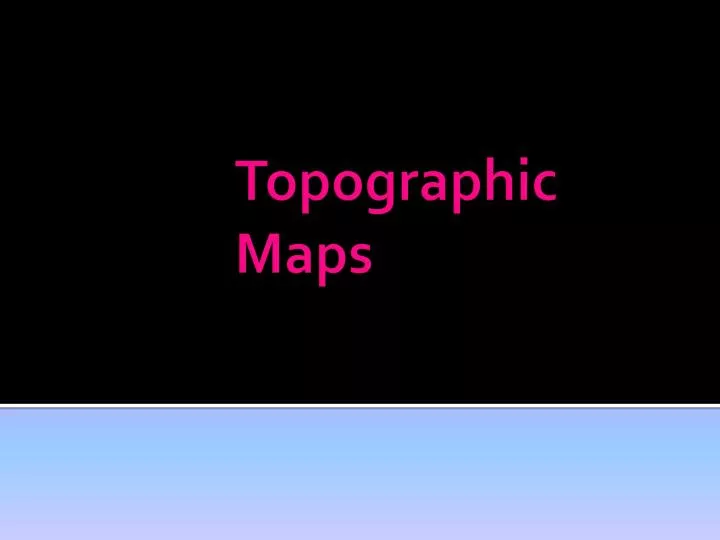 topographic maps