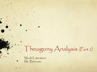 Theogony Analysis (Part 2)