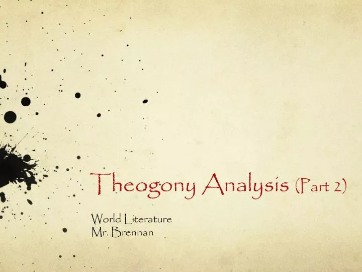 theogony analysis part 2