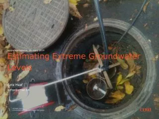 estimating extreme groundwater levels