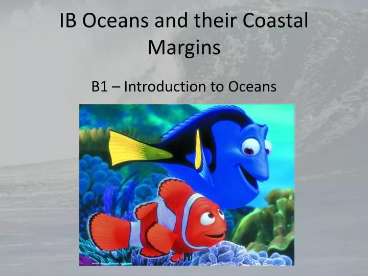 ib oceans and their coastal margins