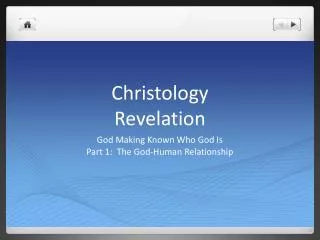 Christology Revelation