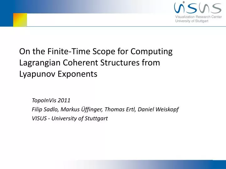 on the finite time scope for computing lagrangian coherent structures from lyapunov exponents