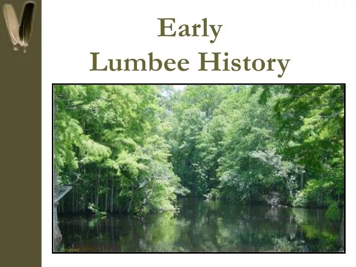 early lumbee history