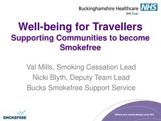 Well-being for Travellers Supporting Communities to become Smokefree