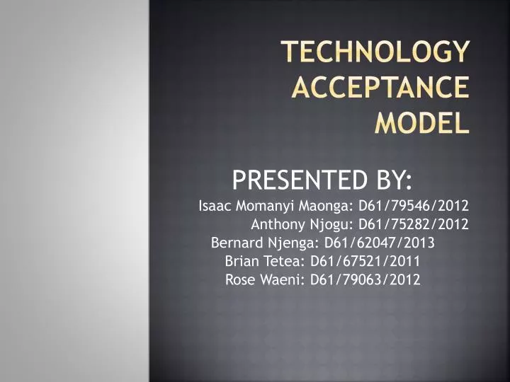 technology acceptance model