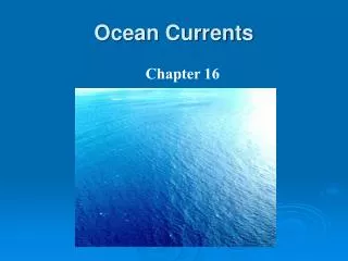 Ocean Currents