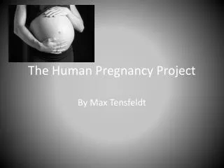 The Human Pregnancy Project