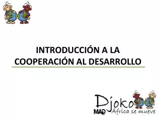 introducci n a la cooperaci n al desarrollo