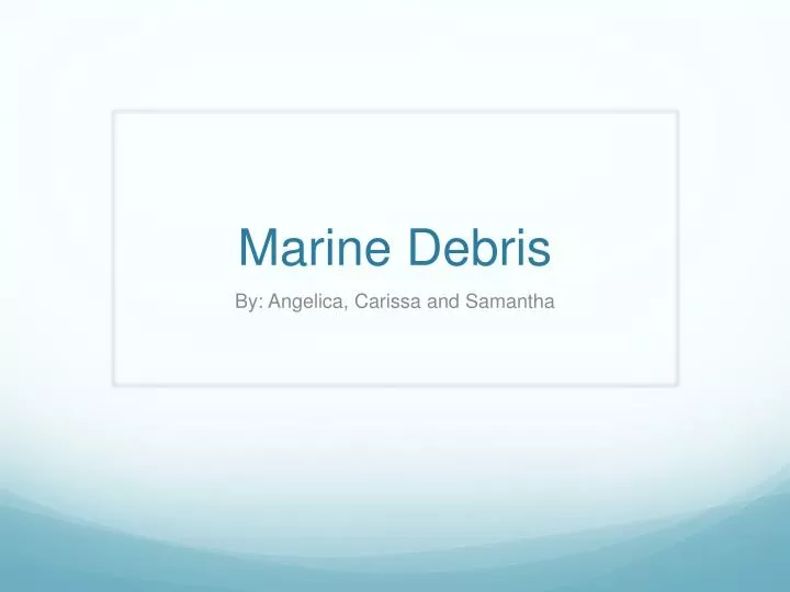 marine debris