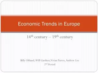 Economic Trends in Europe