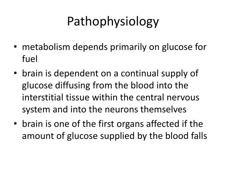 pathophysiology