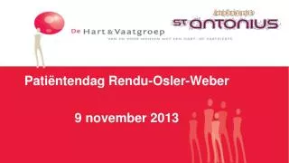 pati ntendag rendu osler weber 9 november 2013