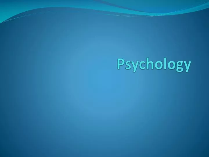 psychology