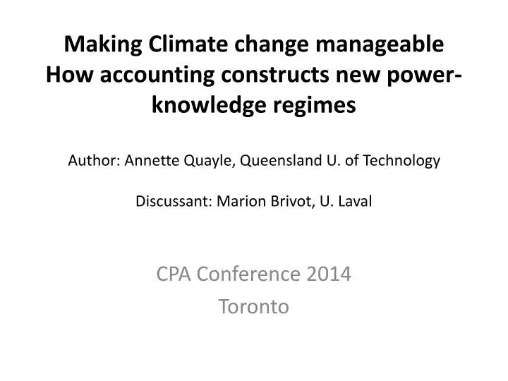 cpa c onference 2014 toronto
