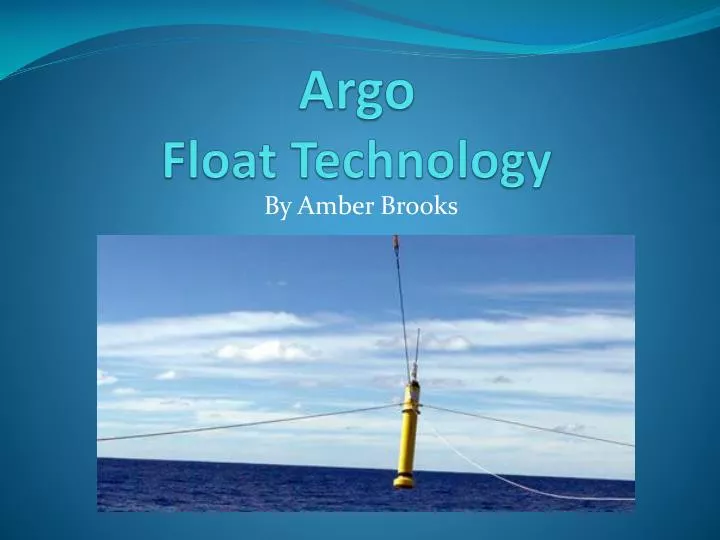 argo float technology