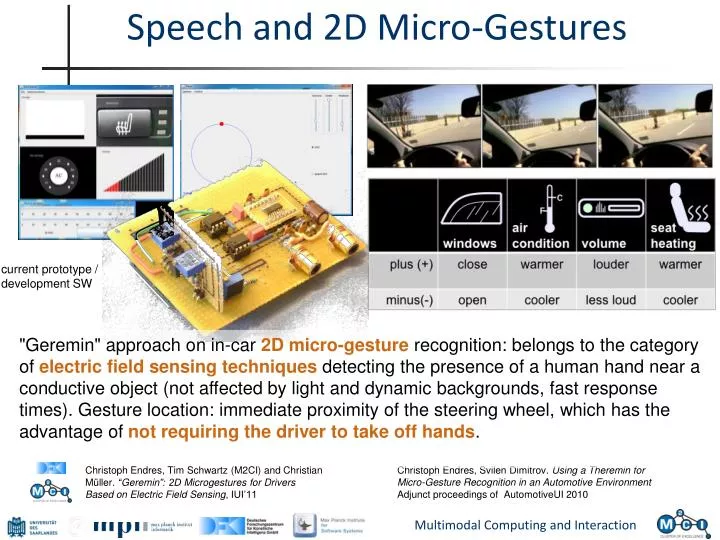 speech and 2d micro gestures
