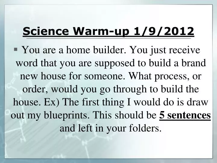science warm up 1 9 2012