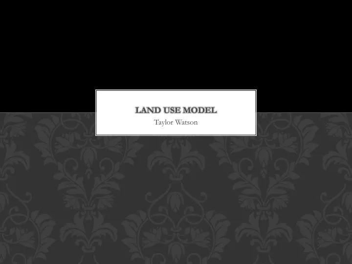 land use model