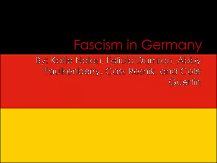 fascism in germany