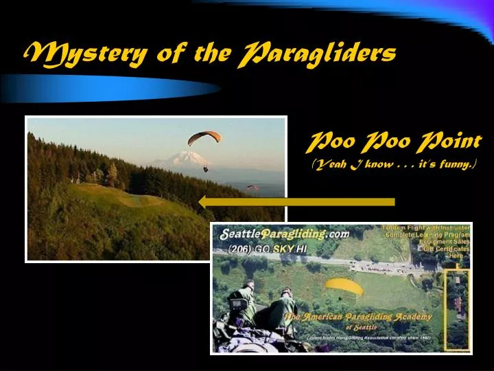 mystery of the paragliders