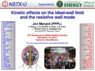 Kinetic effects on the ideal-wall limit and the resistive wall mode