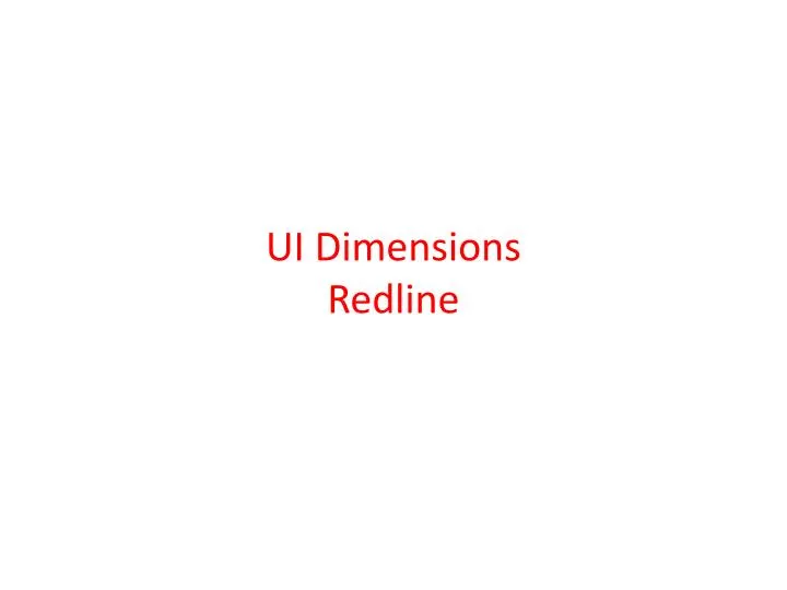 ui dimensions redline