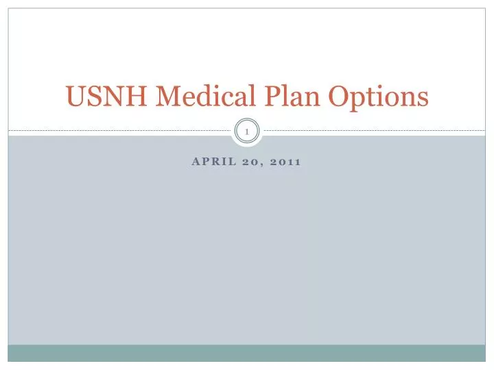 usnh medical plan options