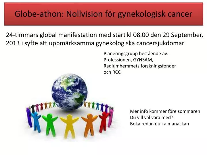 globe athon nollvision f r gynekologisk cancer