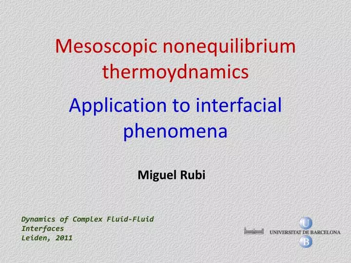 mesoscopic nonequilibrium thermoydnamics