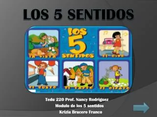 tedu 220 prof nancy rodriguez modulo de los 5 sentidos krizia bracero franco