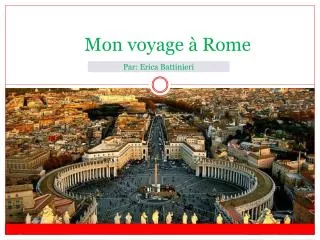 mon voyage rome
