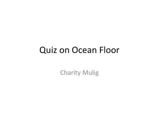 quiz on ocean floor