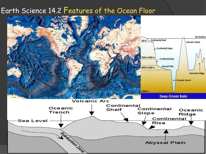 earth science 14 2 f eatures of the ocean floor