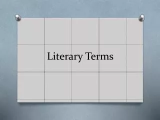 literary terms