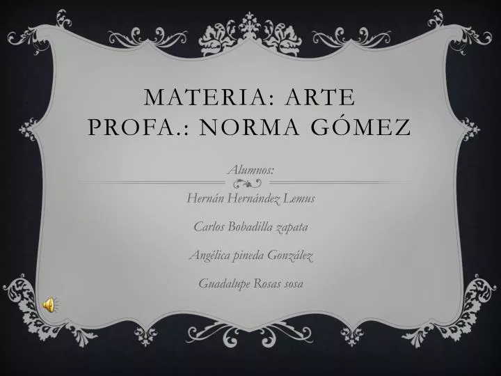 materia arte profa norma g mez