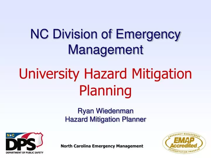 nc division of emergency management