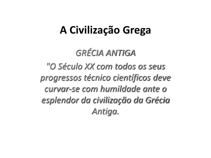 a civiliza o grega