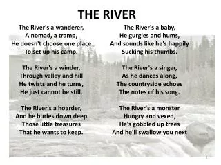 THE RIVER