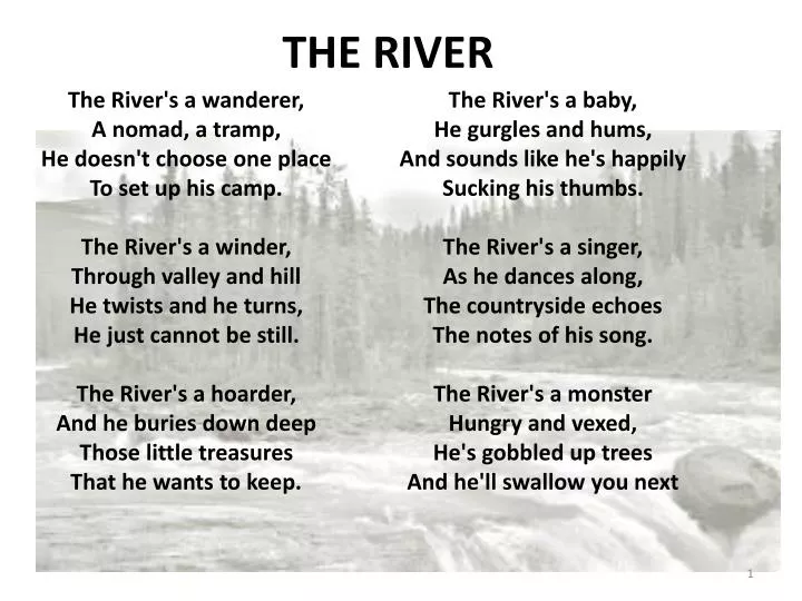 the river