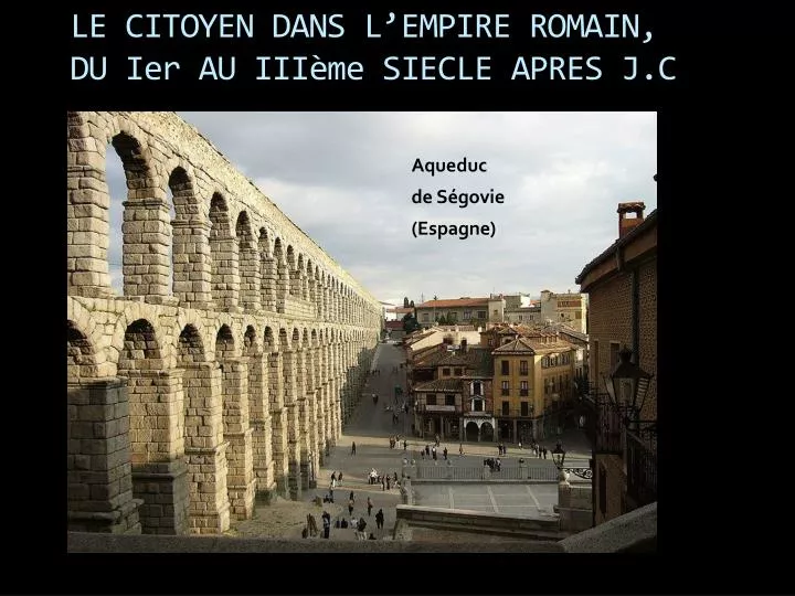 le citoyen dans l empire romain du ier au iii me siecle apres j c