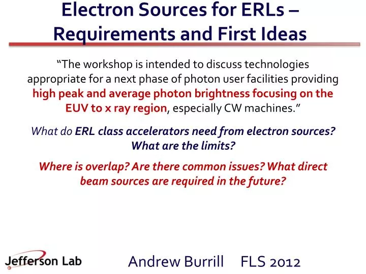 electron sources for erls requirements and first ideas