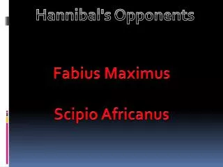 Fabius Maximus Scipio Africanus